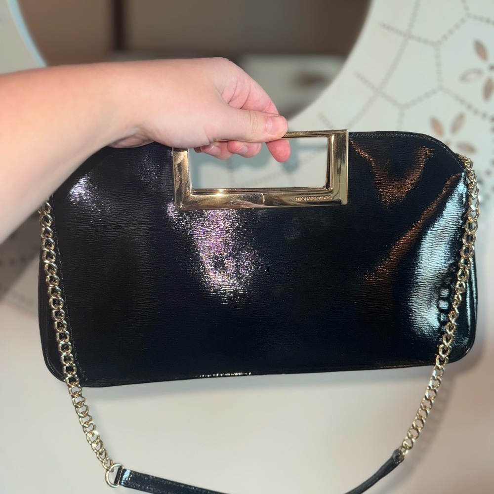 Michael Kors Evening Patent Clutch Bag